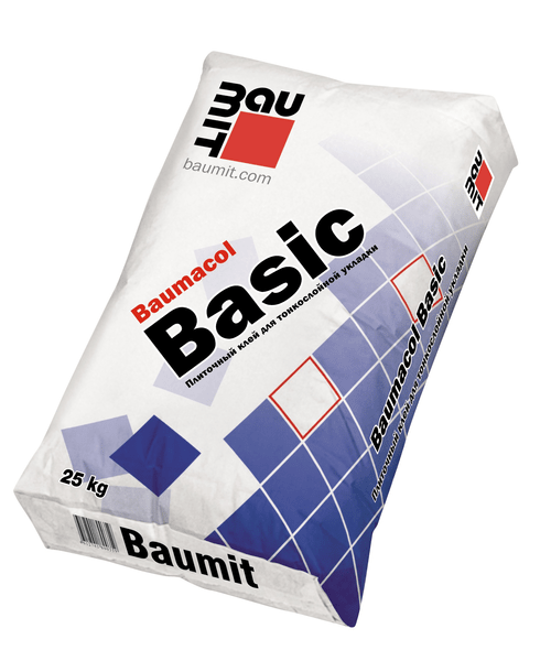 картинка BAUMIT Клей плиточный Baumacol Basic, 25кг/42 шт компании Таргет